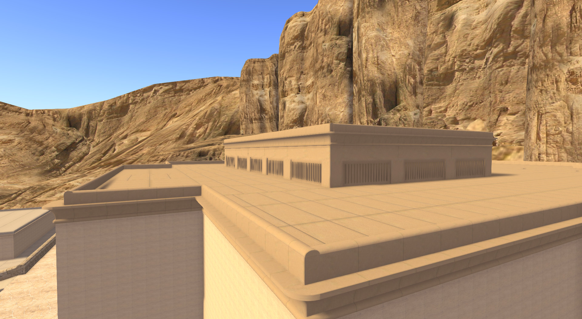 Photo of the Thutmose III temple build according to the Lipinska ground plan