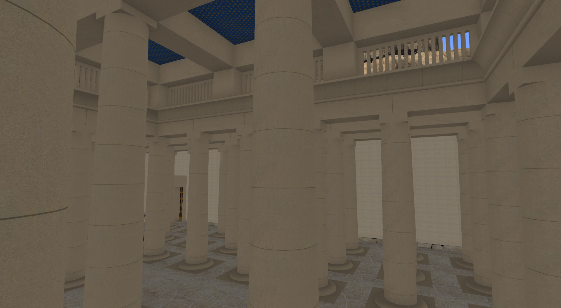 Photo of the Thutmose III temple build according to the Lipinska ground plan