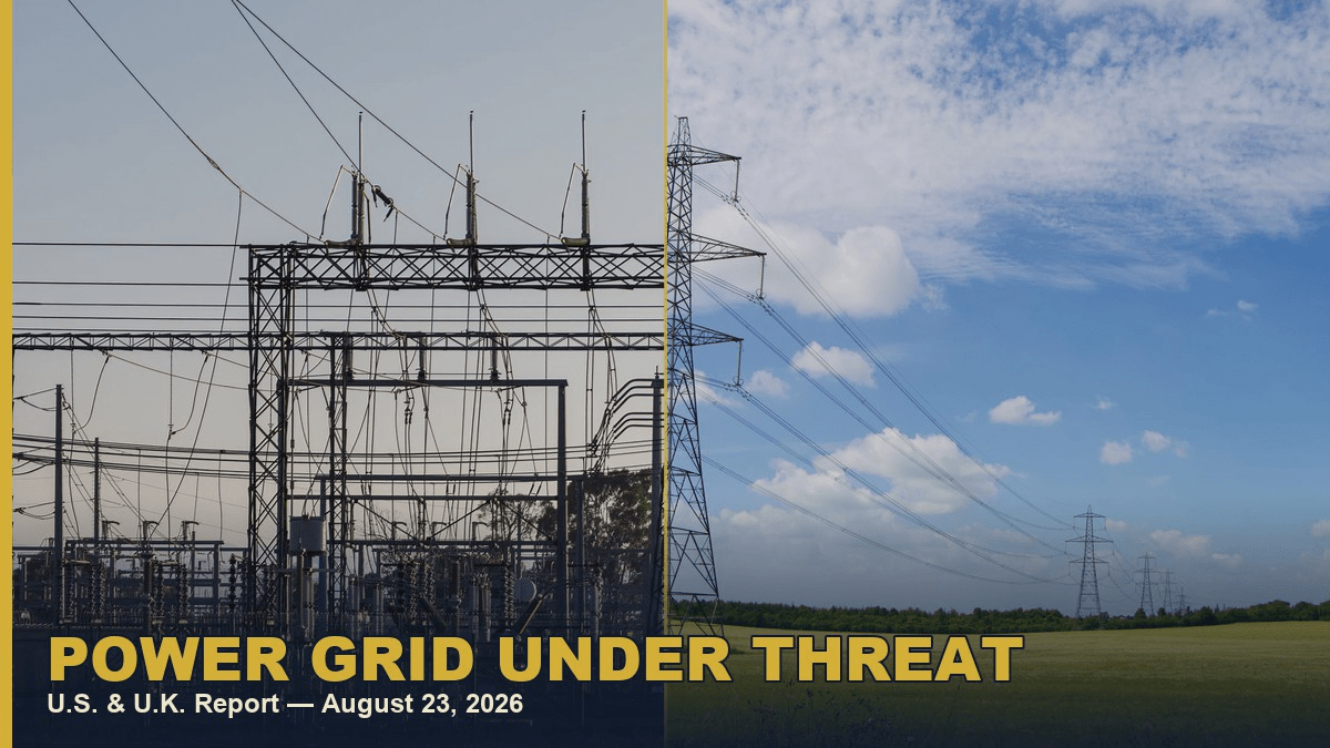 Power grid attack report collage