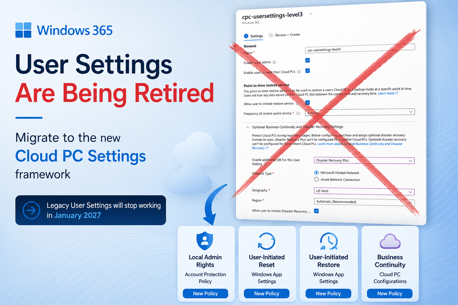 Windows 365 User Settings Retirement Guide