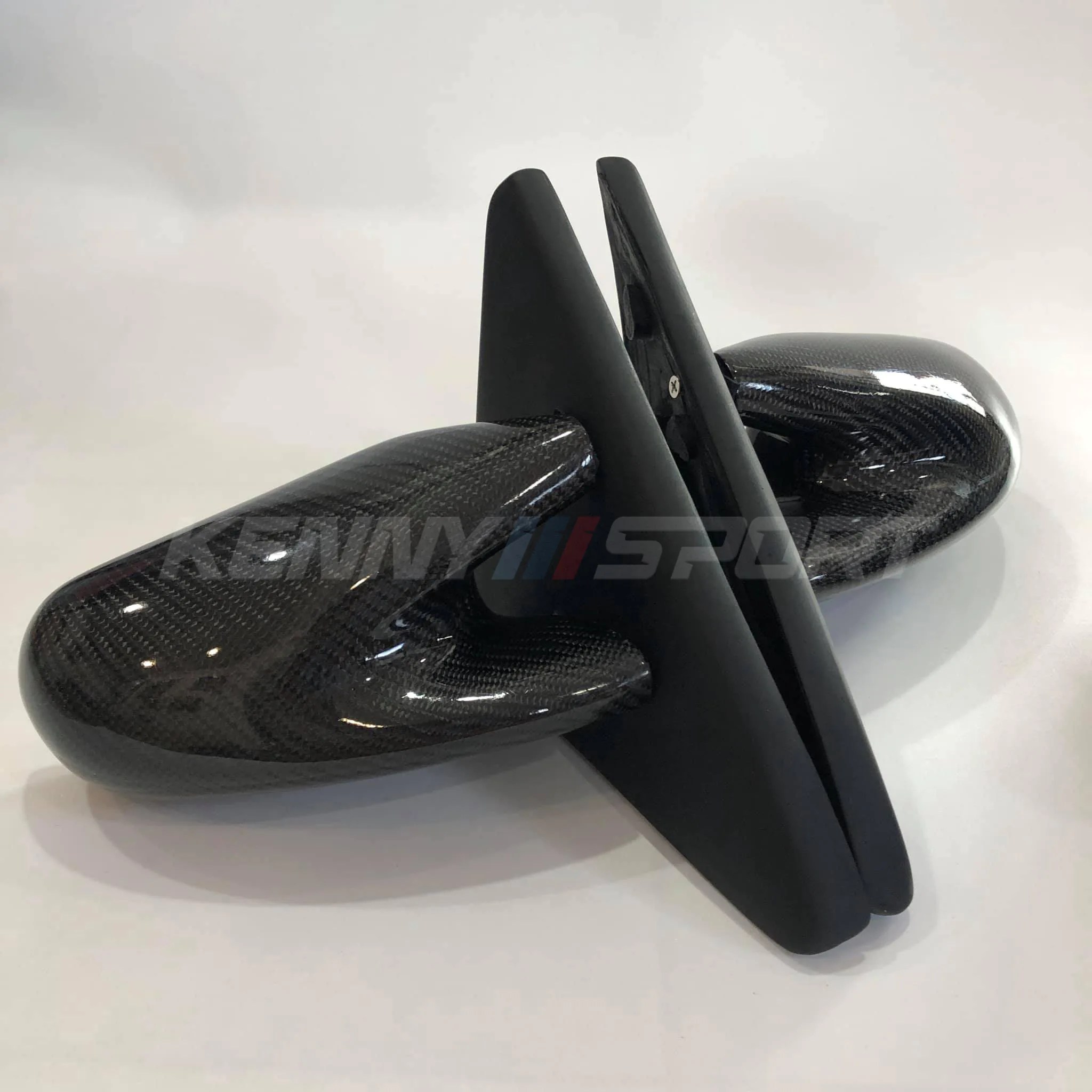 EC Works Style Carbon Fiber Racing Mirror Complete Set NO.7 KENNY
