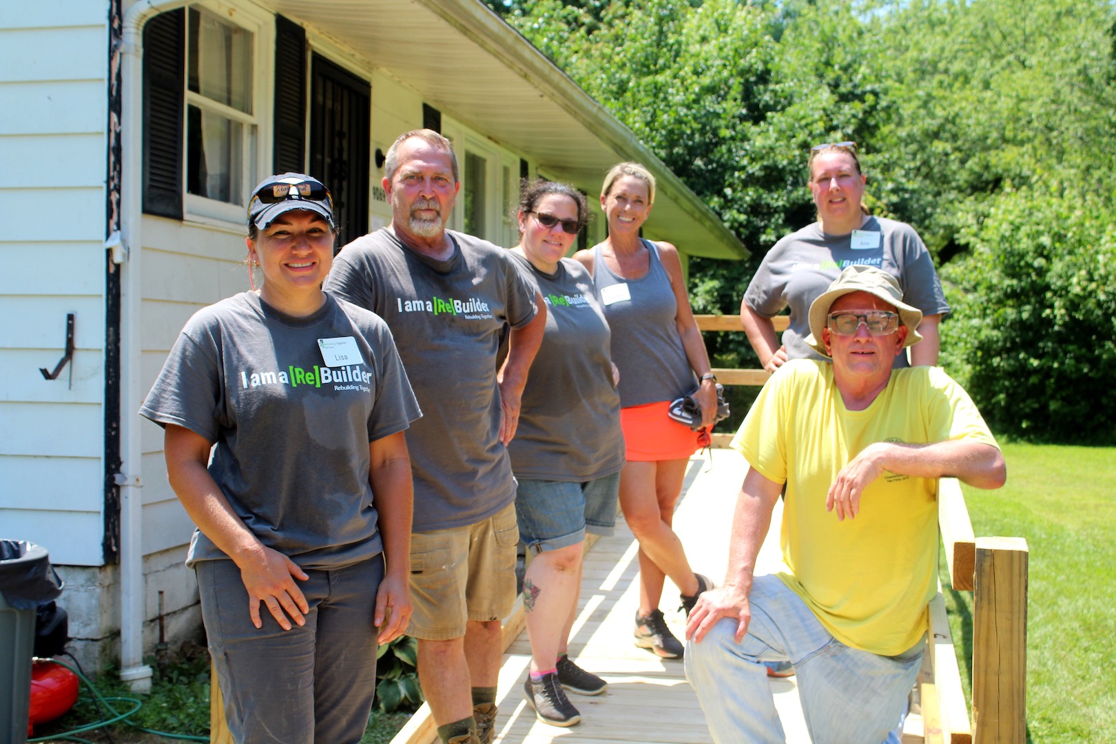 Five Dedicated Volunteers Braved the Heat to Help a Neighbor Age Safely in Her Home