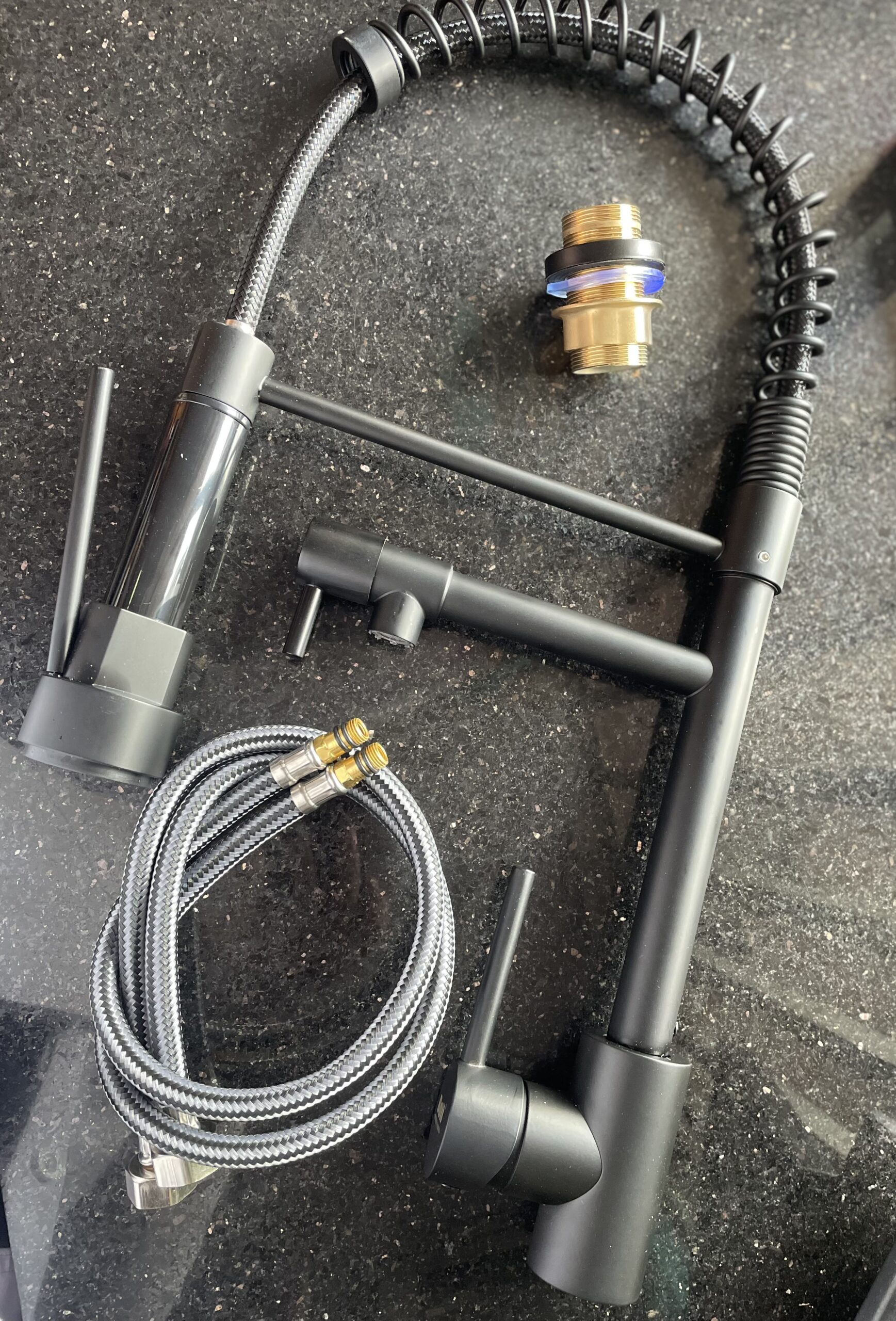 Kitchen mixer tap black