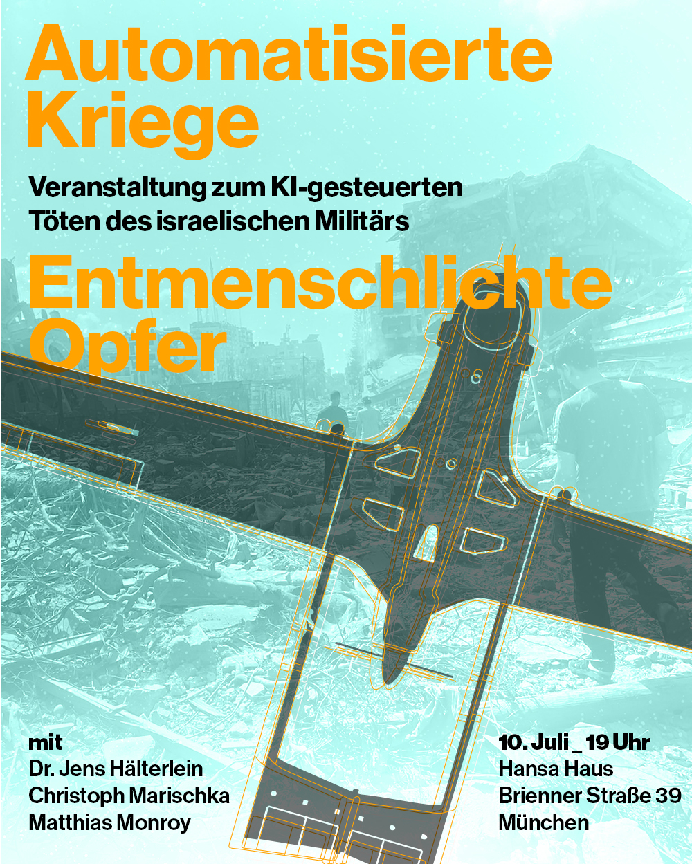 Automatisierte Kriege, entmenschlichte Opfer – Veranstaltung zum KI-gesteuerten Töten des israelischen Militärs