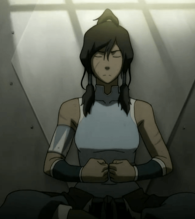Korra meditates on her past life