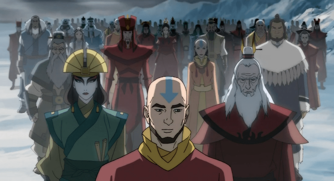 Korra makes contact with her past lives