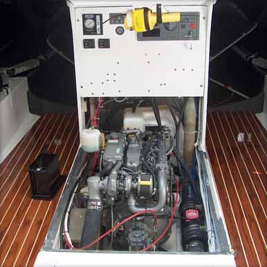"Peligroso" 68' Racing Sled - Engine Compartment
