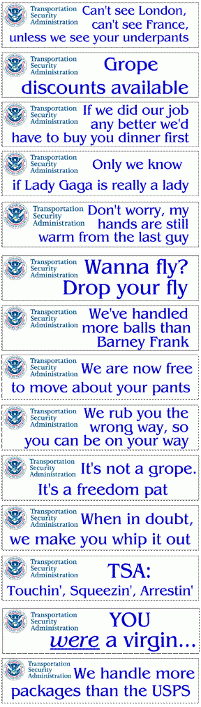 TSA In Your Pants