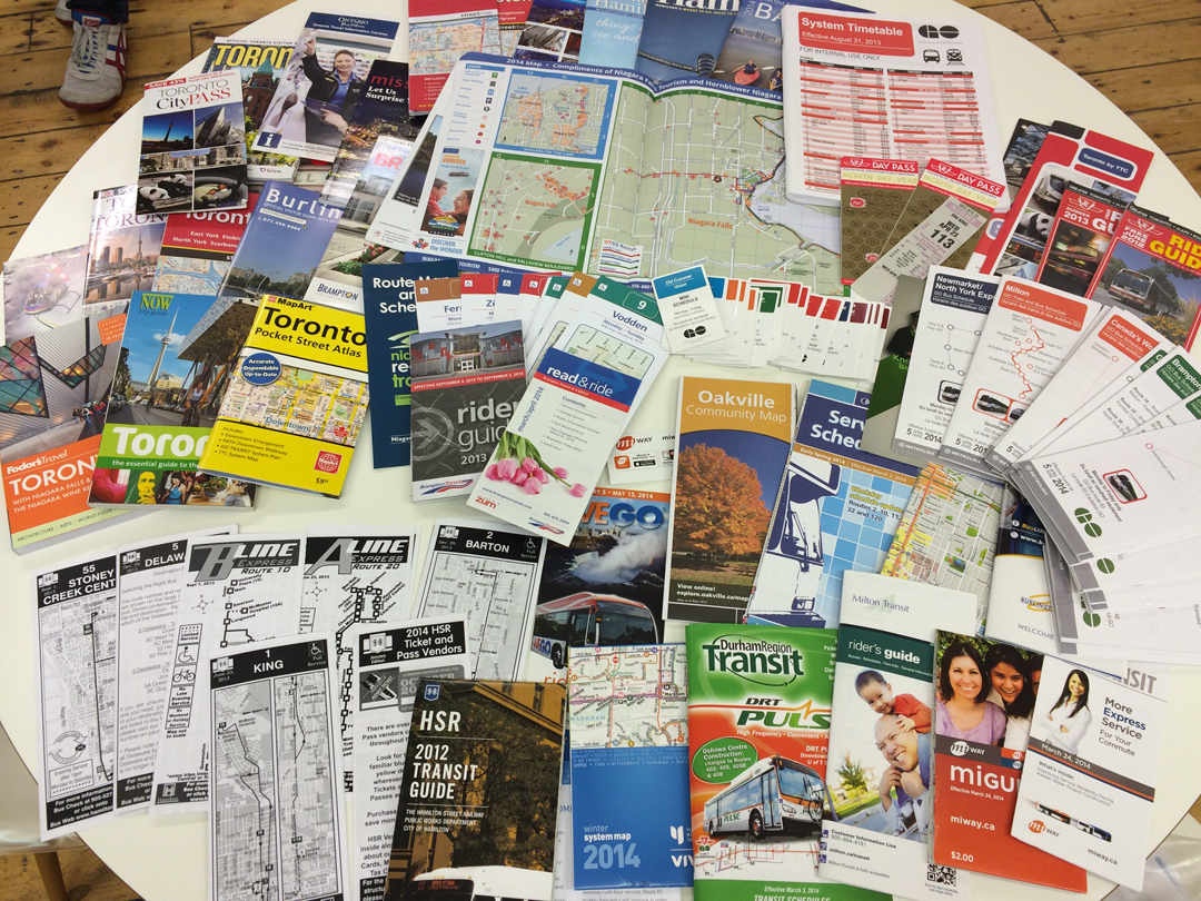 Timetables on Table