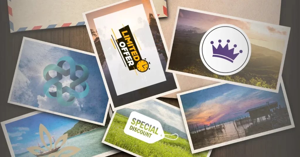 Examples of Kessler Creative’s direct mail campaigns, featuring postcards, letters, and multi-channel marketing projects.