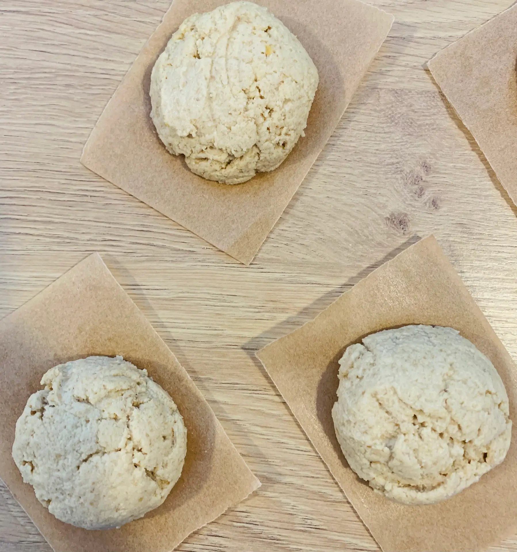 Forming Oaty Drop Biscuits