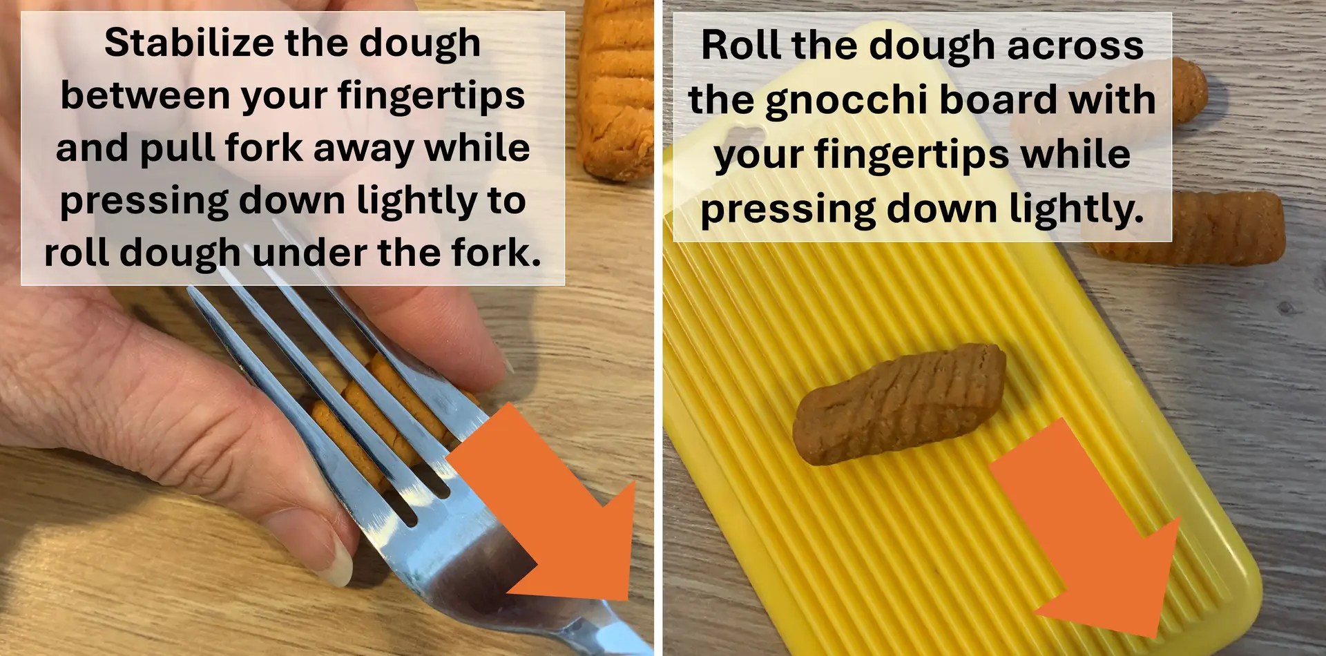 Striating Gnocchi Dough