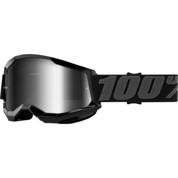 100% Strata 2 - Black - Sil Mirror Lens