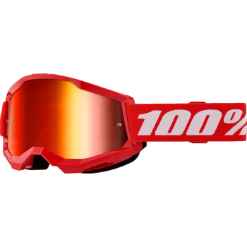 100% Strata 2 - Red - Red Mirror Lens