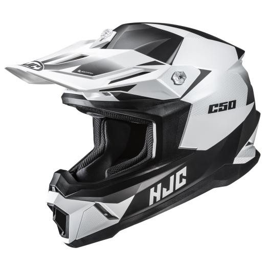 HJC C50 Slide - White Black - 2XL