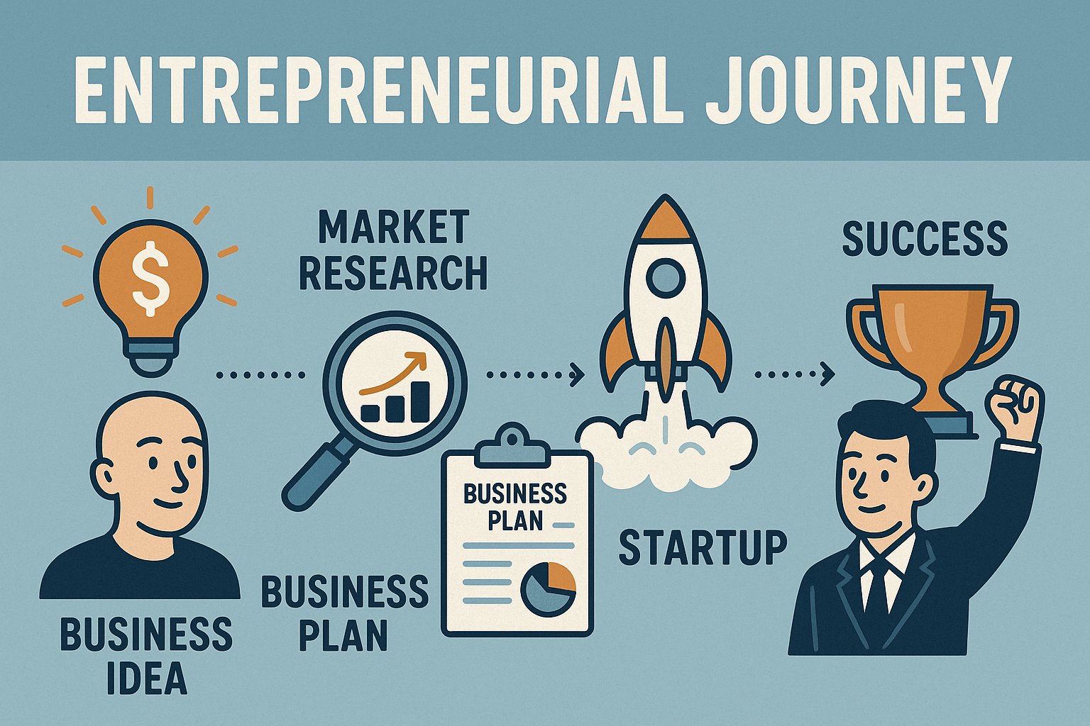 The Journey from Idea to Thriving Business: A Visual Roadmap