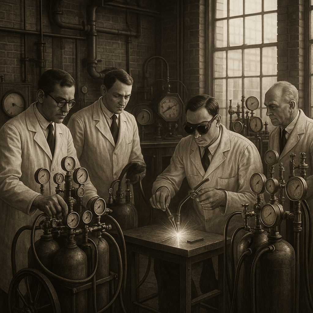 Bureau of Standards laboratory setting from 1921 welding investigation