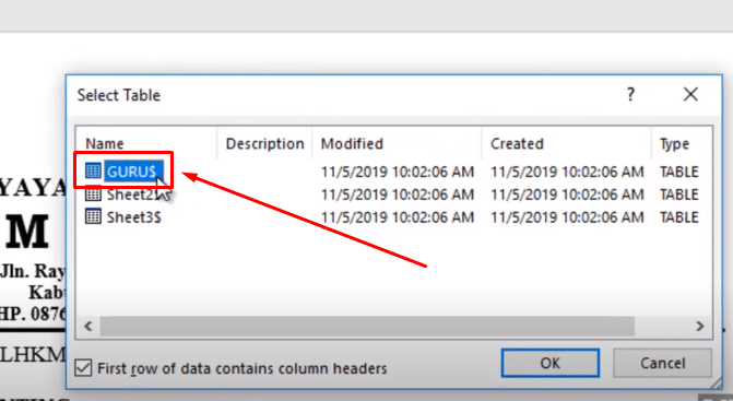 // set a detail range in the template. Cara Membuat Dan Mencetak Mail Merge Di Ms Word Dari Data Excel