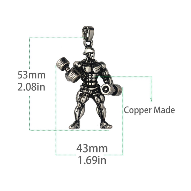 Fitness Instructor Bodybuilder Keychain