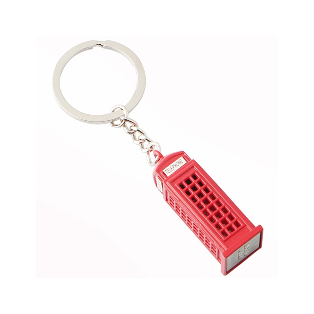 London Telephone Booth Box Keyring
