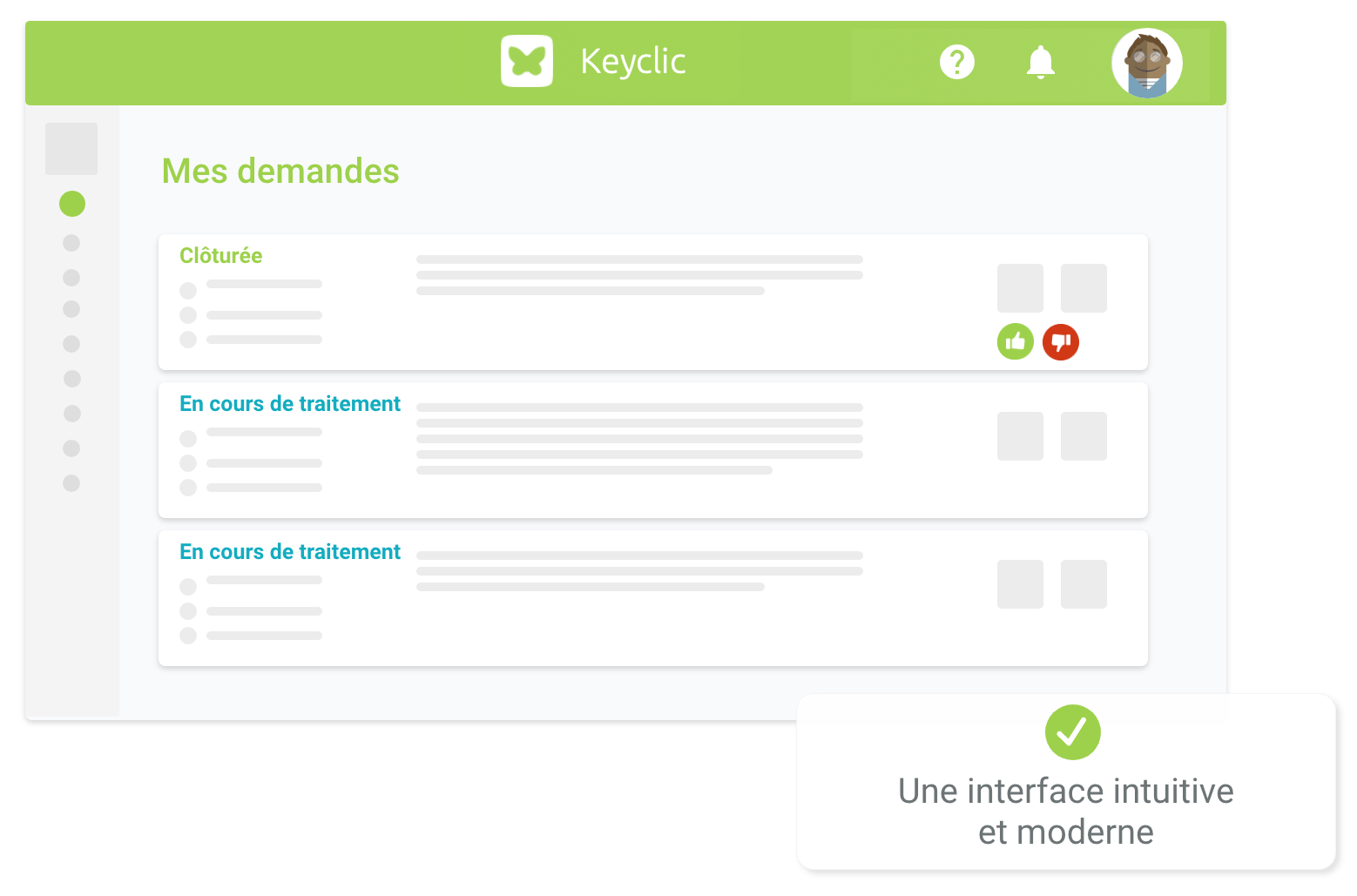 Plateforme Keyclic web