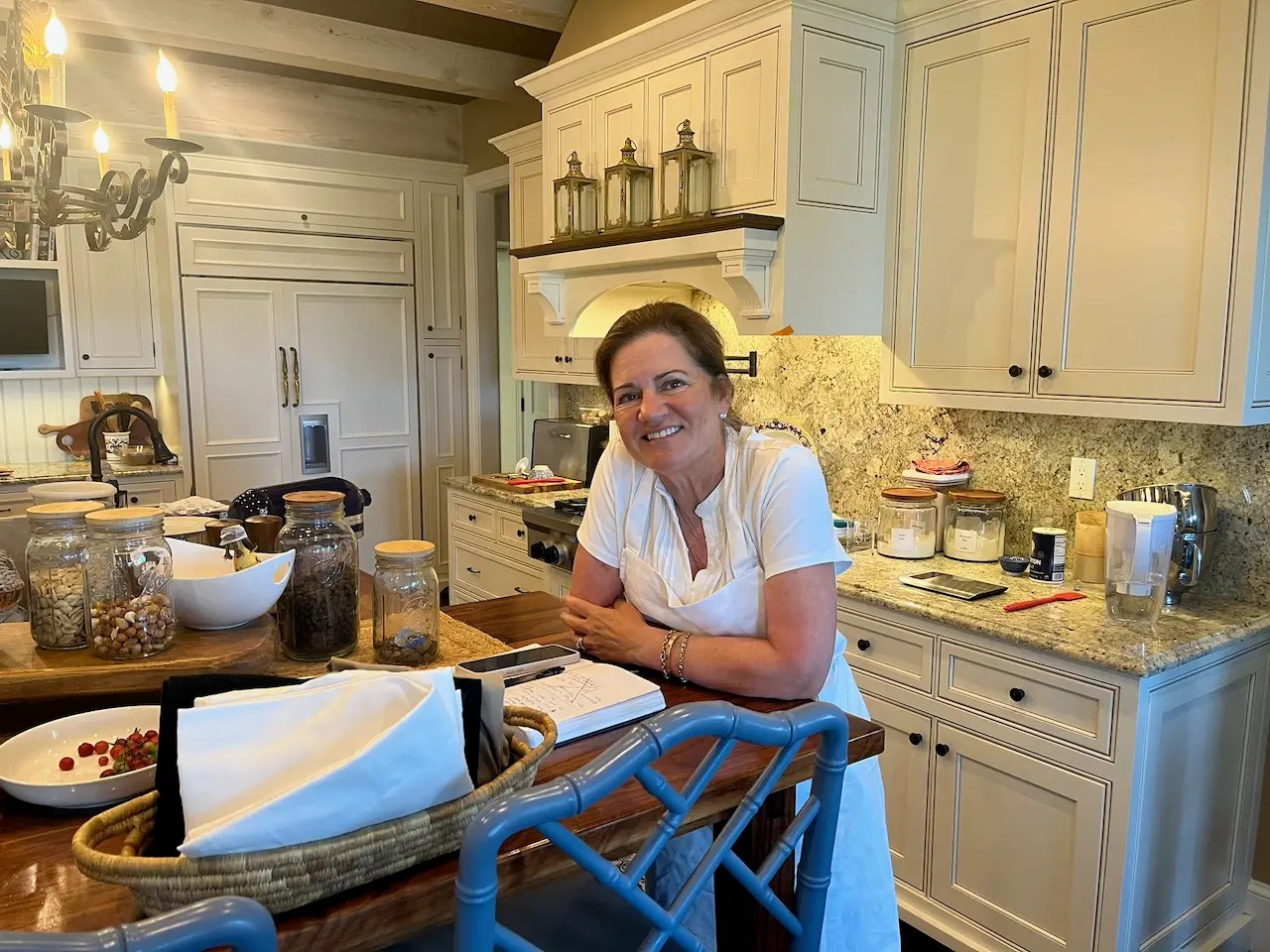 Liz, in the kitchen
