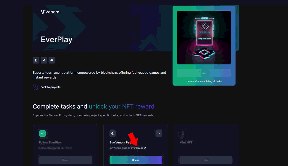 Venom Testnet Campaign task 17