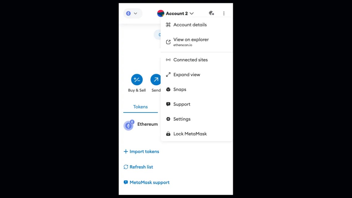 snaps-metamask-account