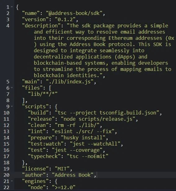 Address Book NFT SDK image