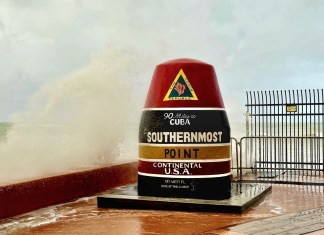 MENACING HURRICANE MILTON CHURNS WIND & WAVES AS IT BLOWS PAST KEY WEST