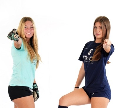 Kayla Serota and Nevyn Walsh two young women are posing for a picture