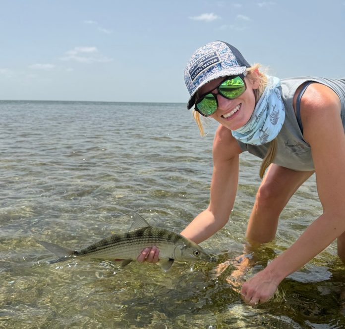 Angler with bonefish