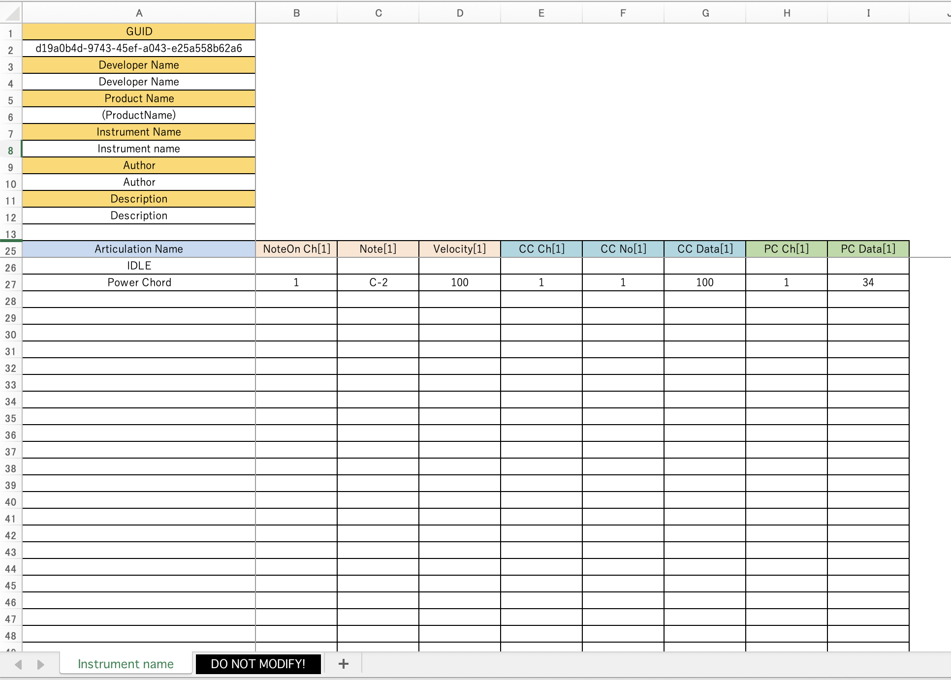 Spreadsheet (xlsx) — keyswitchmanager documentation