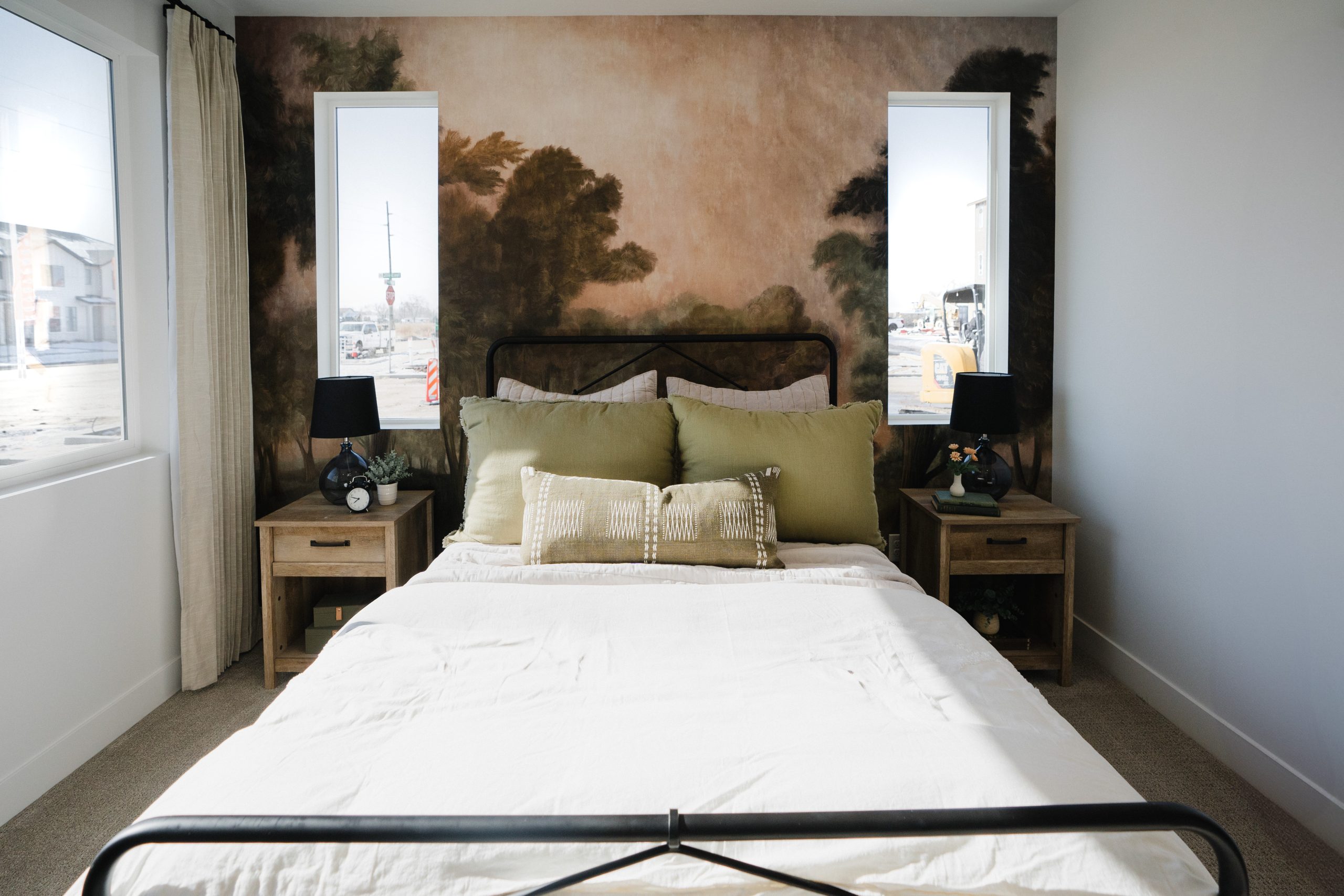 Vintage-style aesthetic bed room