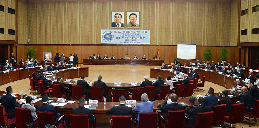 La 26ª reunión general de la Federación Internacional de Taekwondo tuvo lugar en Pyongyang el 17 de septiembre de 2017.