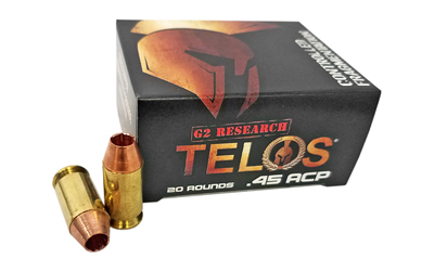 G2 Research TELOS .45 ACP 160gr Solid Copper Lead-Free Ammunition