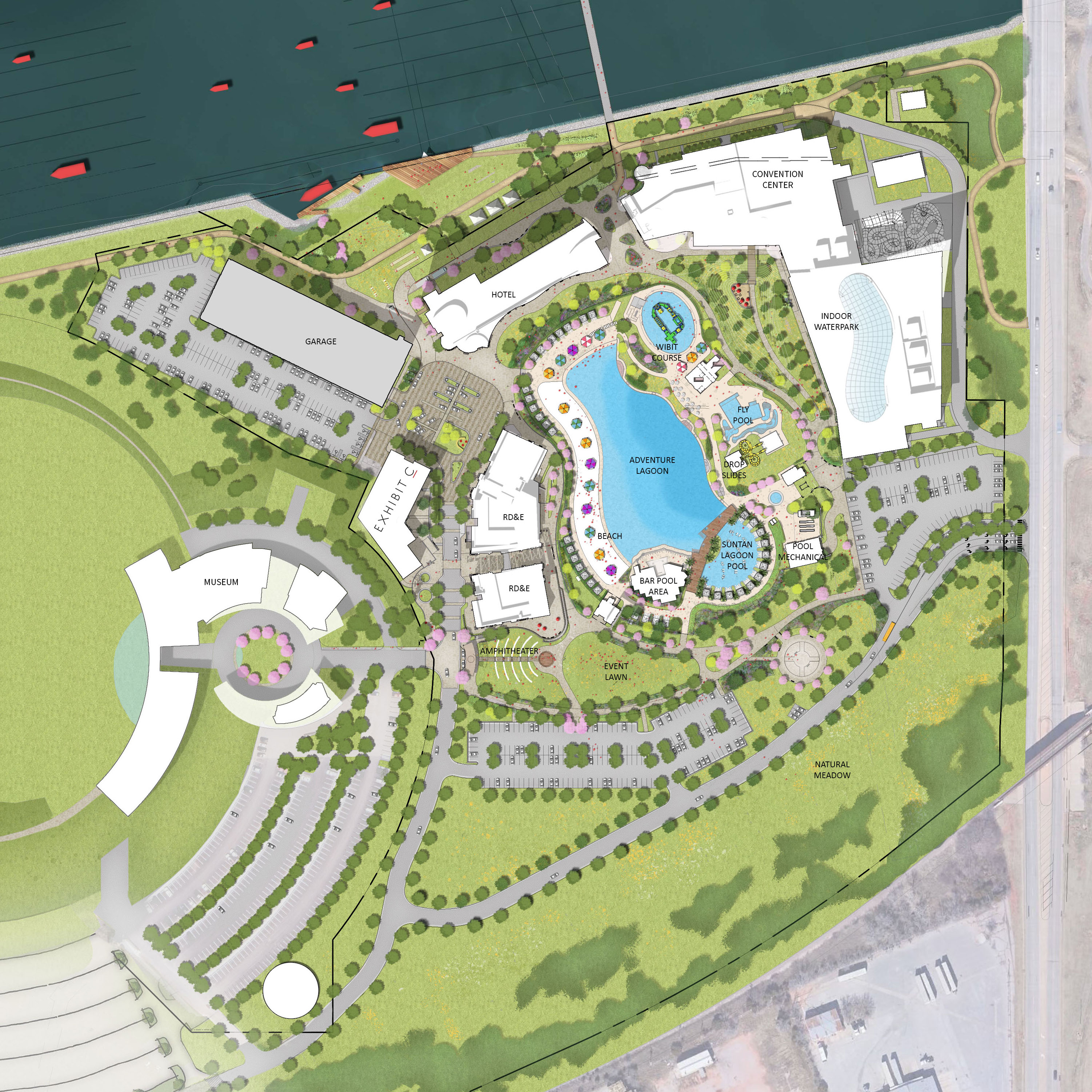 Chickasaw Nation OKC Mayor Holt Unveil New City District Exhibit C OKANA Site Map With Exhibit C 