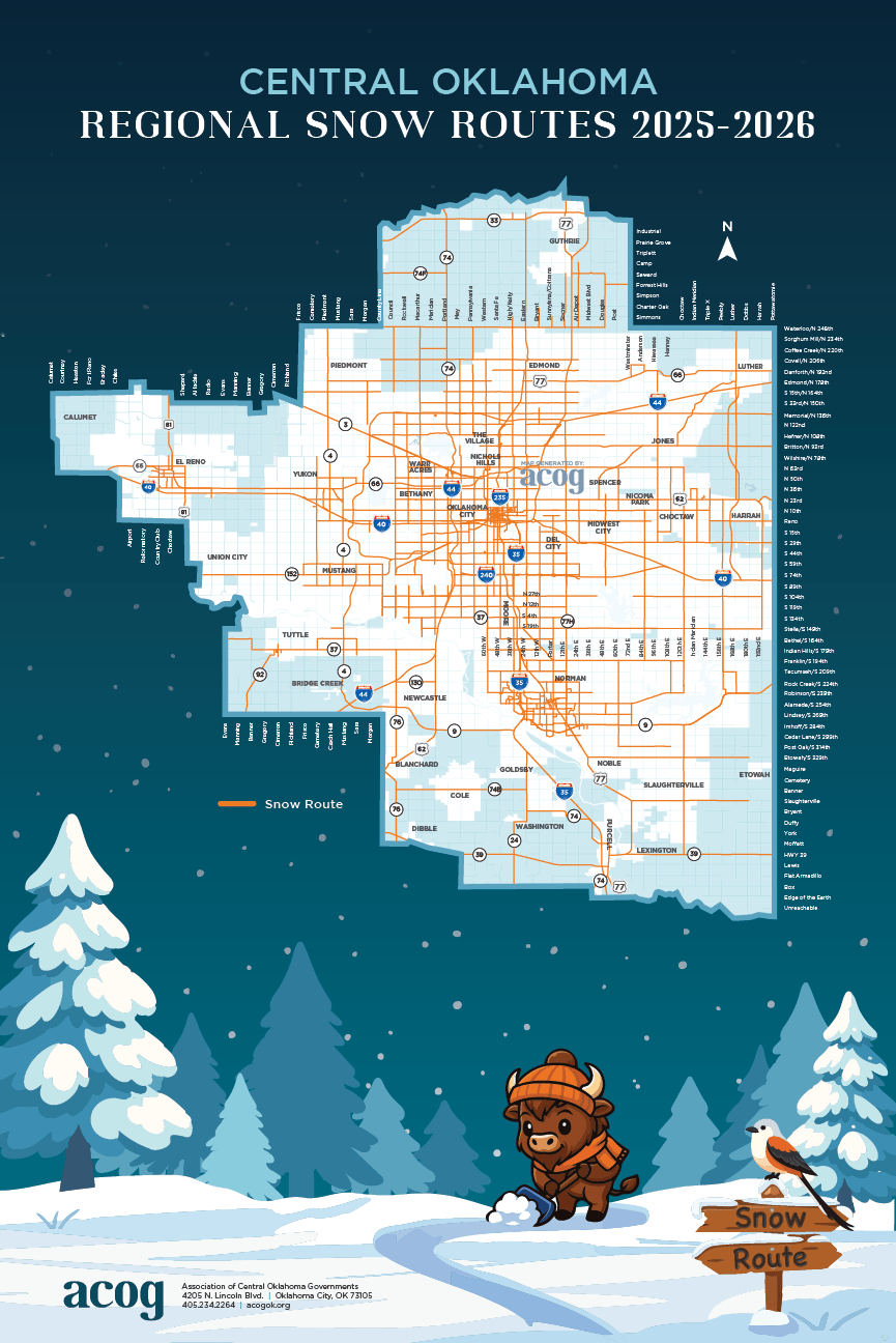 Oklahoma City Metro Snow Routes 2026 KFOR Com Oklahoma City Snow Route Map 2025 26 
