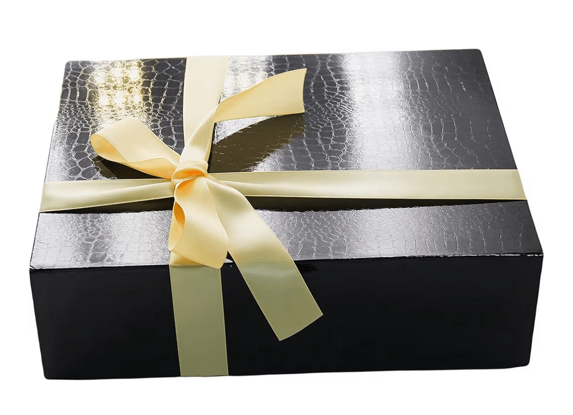 Caja para Regalo de Lujo Negra  12.5"x9.5"x3.5"