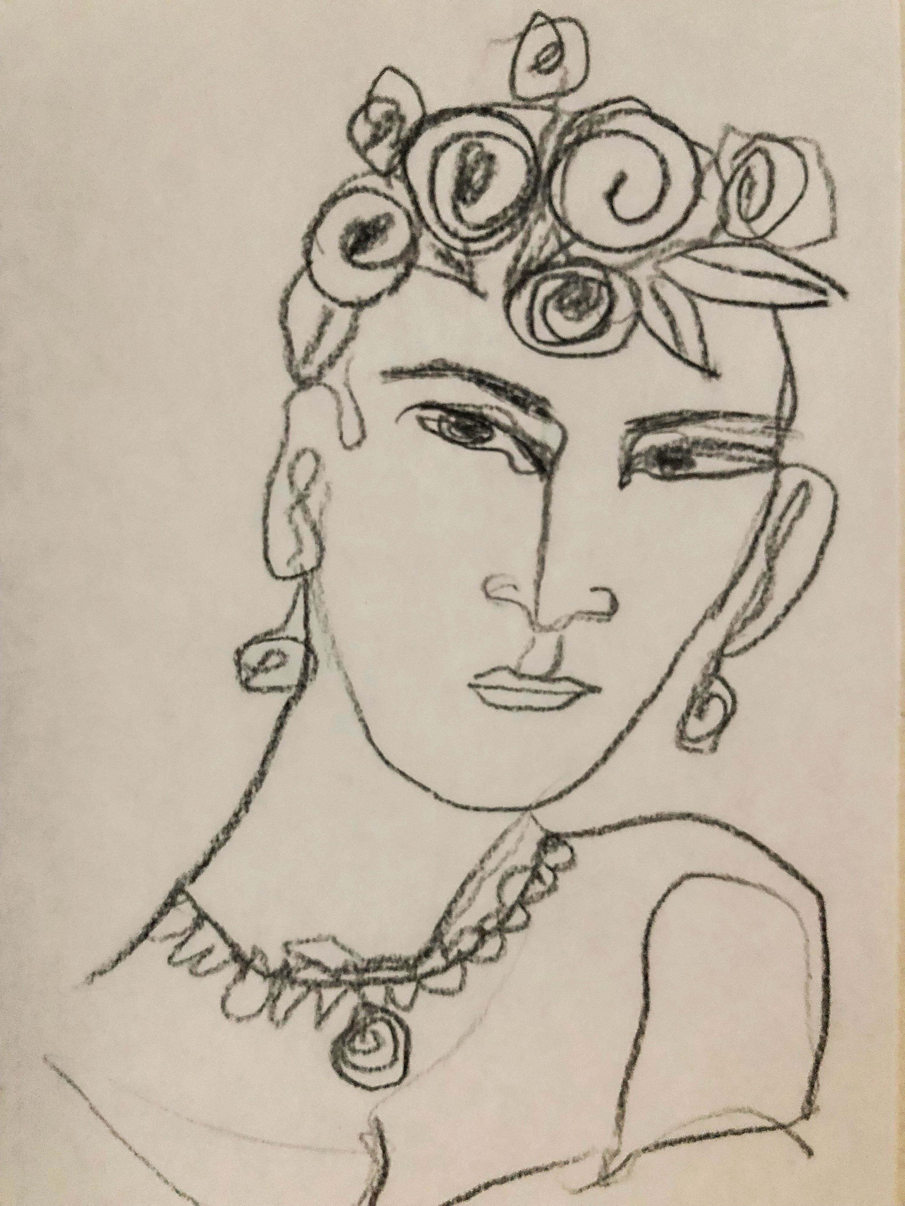 Graphite drawing for monotype