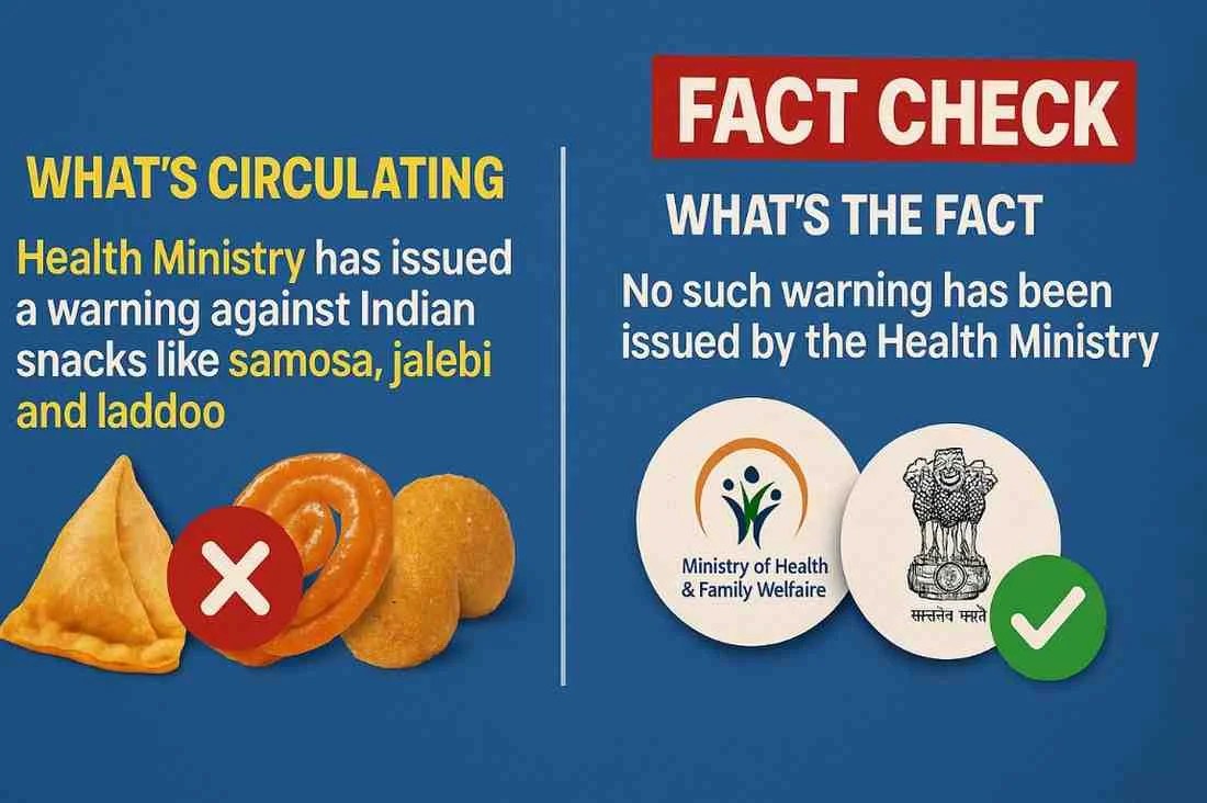 No, Health Ministry Did Not Issue Warning Against Samosa, Jalebi or Laddoo: PIB FactCheck