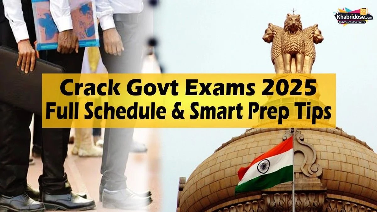2025 Government Exams calendar and study material