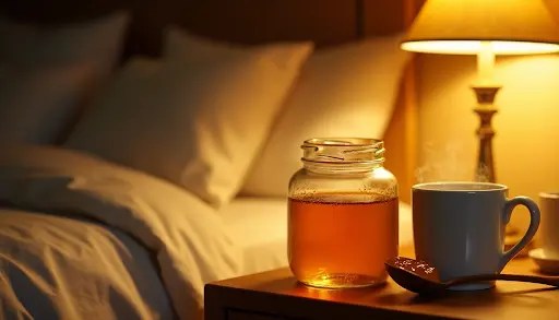 Honey before bed sleep benefits