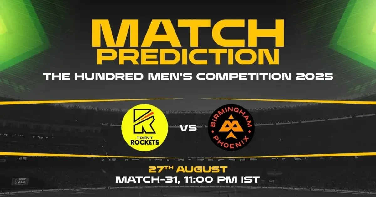 TRT vs BPH Match Prediction – Who Will Win Today’s The Hundred Men’s 2025 31st Match?