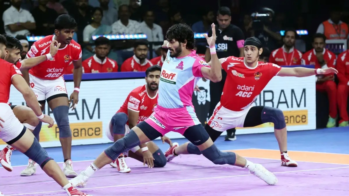 Jaipur Pink Panthers vs Gujarat Giants in Thrilling Tie-Breaker at Vizag- Pro Kabaddi 2025