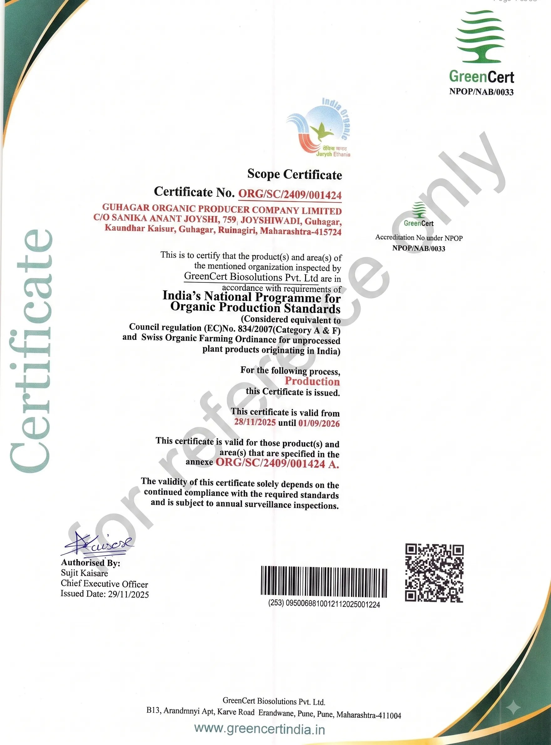 Scope list-FPC-Kheti-Badi