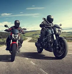 Bajaj Dominar 250 cruising on highway.