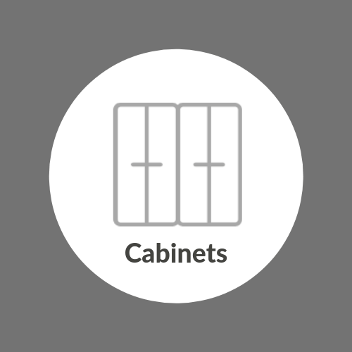 We build custom cabinets for kitchens and bathrooms, or can install pre-made vanities to upgrade your bathroom. If you want that new cabinet look, but don’t want to start from scratch, we can reface your existing cabinets and install new doors, drawers, and hardware to get the look and functionality that you want at a lower cost.