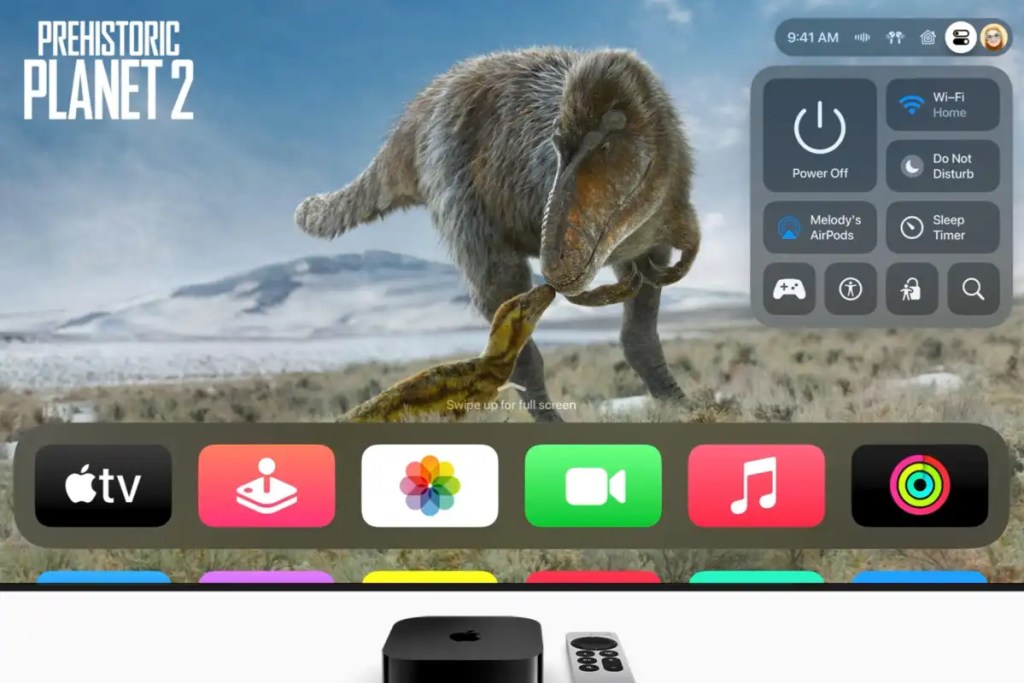 New Apple tvOS 17 features, new control center look.