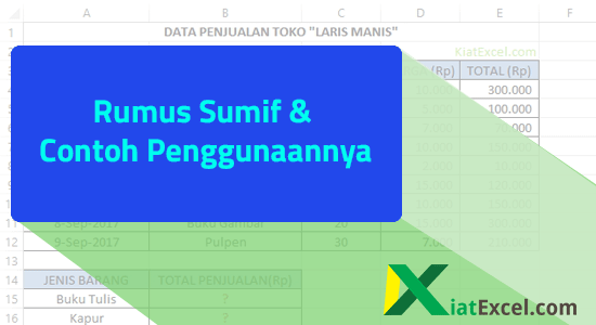 Rumus SUMIF Excel dan Contoh Penggunaanya - KiatExcel.com